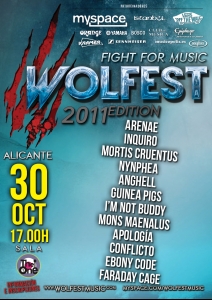 Arenae en The One en el Wolfest 2011